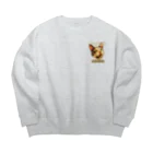 sasa9"の天使のような子 Big Crew Neck Sweatshirt