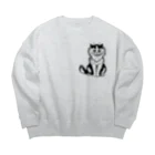 古書　天牛書店のおすわりねこ＜ルイス・ウェイン＞ Big Crew Neck Sweatshirt