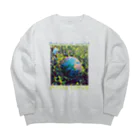 Aimurist のBotanical world 文書 Big Crew Neck Sweatshirt