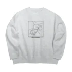 YamamoriMeidoの寝ているトイプードル Big Crew Neck Sweatshirt