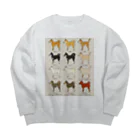 よもぎたけのこの柴犬(背) Big Crew Neck Sweatshirt