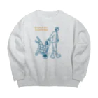 のんつ屋の好奇心 Big Crew Neck Sweatshirt