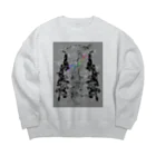 MikaTamo totally hobbyのMy animals 0.5a Big Crew Neck Sweatshirt