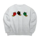 ヨープキャンが気になったのおばけの鬼 雷様ではないよ Big Crew Neck Sweatshirt