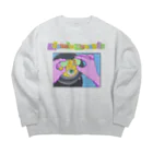 cornのSunny side up Big Crew Neck Sweatshirt