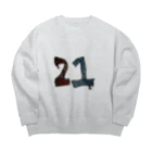 れんこん太郎の21 Big Crew Neck Sweatshirt