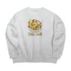 スロータイプ書店 Slowtype Booksのカレーうどんドボン 262 Big Crew Neck Sweatshirt