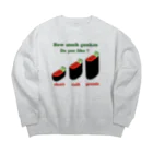 キッズモード某のいくら軍艦 ショート,トール,グランデ Big Crew Neck Sweatshirt