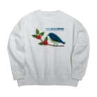 Teal Blue CoffeeのTeal Blue Bird Big Crew Neck Sweatshirt