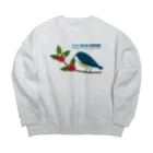 Teal Blue CoffeeのTeal Blue Bird Big Crew Neck Sweatshirt
