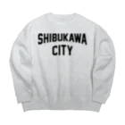 JIMOTOE Wear Local Japanの渋川市 SHIBUKAWA CITY Big Crew Neck Sweatshirt