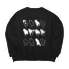 雑貨屋ぷぅぷのウンチングスタイルまみれ Big Crew Neck Sweatshirt