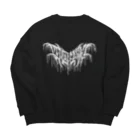 忍太郎の四字熟語 - 四面楚歌 Death Metal Logo デスロゴ  Big Crew Neck Sweatshirt