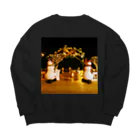 7SevenThree3のスノーマンの祝福 Big Crew Neck Sweatshirt