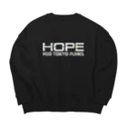 VΞDRA ART WORKSのNTP Guild HOPE - Moji logo collection / White Big Crew Neck Sweatshirt