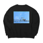 はちよんごのおいしいね。 Big Crew Neck Sweatshirt