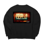 SDSのTHE LAST（サイバーパンク最後の晩餐） Big Crew Neck Sweatshirt