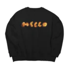 TOMOS martのHELLO琥珀 Big Crew Neck Sweatshirt