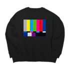 ユメデマデのカラーバー Big Crew Neck Sweatshirt