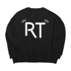 文字でもじもじ 文字ＴシャツのRT Big Crew Neck Sweatshirt