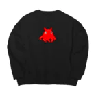 LalaHangeulのメンダコさんドットバージョン Big Crew Neck Sweatshirt