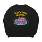 Melody and Freddieの冬でもLet's beat the heat Big Crew Neck Sweatshirt