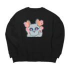 Chinchilla’ｓ（ちんちら～ず）のちゅ～ちゅ～マーニー Big Crew Neck Sweatshirt