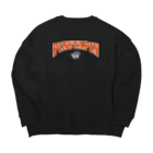 PinstapinのPinstapin カレッジロゴ風 Big Crew Neck Sweatshirt