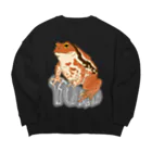 LalaHangeulのTOAD (ヒキガエル) 英字バージョン Big Crew Neck Sweatshirt