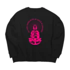 『NG （Niche・Gate）』ニッチゲート-- IN SUZURIの只管打坐h.t.(pink) Big Crew Neck Sweatshirt