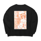 こやしファクトリーの郷愁（夕暮れ色） Big Crew Neck Sweatshirt