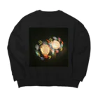 nokkccaの手ブレ花火大会 その3 Big Crew Neck Sweatshirt