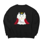 アトリエ・猫のHitaiの女王猫タマ様（シンプル） Big Crew Neck Sweatshirt