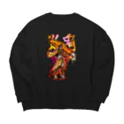 フレ末屋の炎鬼 Big Crew Neck Sweatshirt