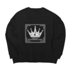 【公式】JELLY WONDERLAND【ショップ】のロゴ【ホワイト】 Big Crew Neck Sweatshirt