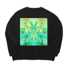 egg Artworks & the cocaine's pixのgrêên cr∆dê. Big Crew Neck Sweatshirt