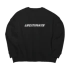 irregular × LegitimateのLegitimate 2023 black Big Crew Neck Sweatshirt