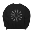 モナリザ研究所のBASS FACE FLOWER Big Crew Neck Sweatshirt