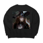 シオンの美少女 Big Crew Neck Sweatshirt