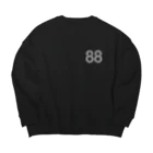 tocaiの88白ロゴ Big Crew Neck Sweatshirt