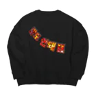 LalaHangeulの말도 안돼‼︎(ありえない‼︎) ハングルデザイン Big Crew Neck Sweatshirt