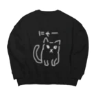 ののの猫屋敷の【ピカソ】 Big Crew Neck Sweatshirt