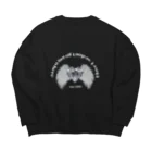 YOLOYOLOの羽の生えたハート Big Crew Neck Sweatshirt