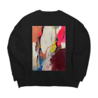 KitanoAyaの夕方 Big Crew Neck Sweatshirt