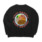 LalaHangeulの長崎トルコライス　ハングルデザイン Big Crew Neck Sweatshirt