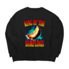 中華呪術堂（チャイナマジックホール）の餃子王 KING OF THE DUMPLINGS Big Crew Neck Sweatshirt