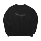 ペキニーズくらぶ（SUZURI支店）の「Pekingese」ロゴ Big Crew Neck Sweatshirt