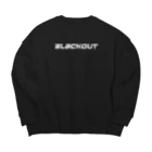 forREALのブラックアウト Big Crew Neck Sweatshirt