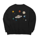 momsdsnマムスデザインの太陽系 Big Crew Neck Sweatshirt