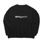 YouTube「にいがたTV」オフィシャルのにいがたTV 8ビットロゴ ビッグシルエットスウェット Big Crew Neck Sweatshirt